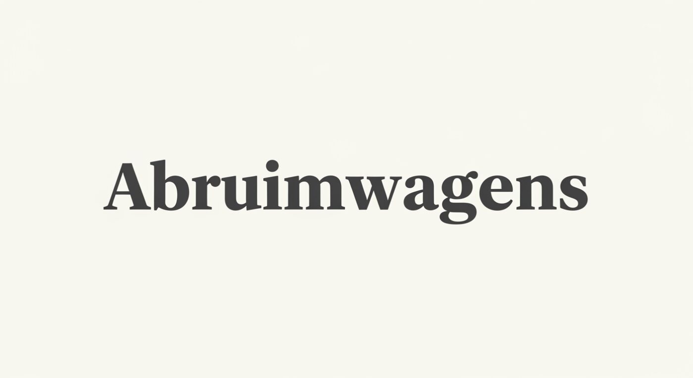 Abruimwagens Explained: Uses, Benefits & Buying Tips for Businesses