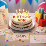 create a image the topic is Happy Birthday Son Messages